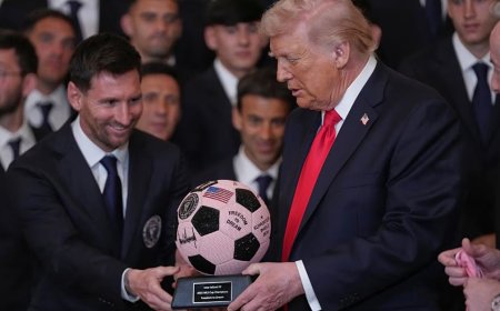 Трамп Ақ үйде Мессидің мықты футболшы екенін айтты