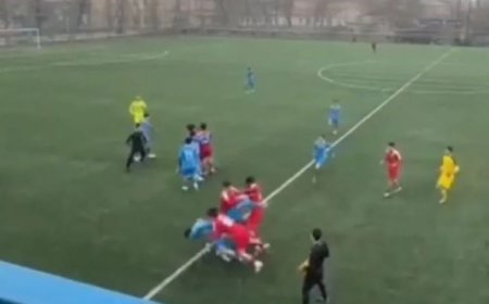 Екі ойыншы ауруханада, капитан қамауда: «Ордабасы» – «Ақтөбе» матчында төбелес болды (ВИДЕО)