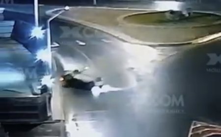 Ақтауда қатты жылдамдықтан көлік аударылып қалды