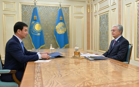 Тоқаев Алматы қаласының әкімі Дархан Сатыбалдыны қабылдады