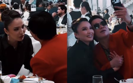 «Бір-бірін жаңа көргендей»: Тойға бірге келген Қайрат Нұртас пен Жұлдыз Әбдікәрімова көпшілікті қуантты(ВИДЕО)