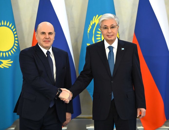 Тоқаев Ресей премьер-министрі Михаил Мишустинді қабылдады