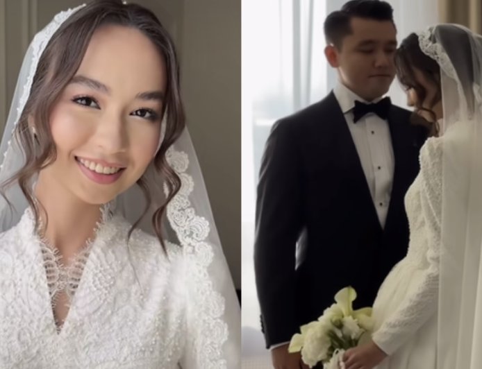 «Неткен сұлу едің»: Жазира Байырбекованың ұлы қалыңдығын  алғаш рет той көйлегінде көрді (ВИДЕО)