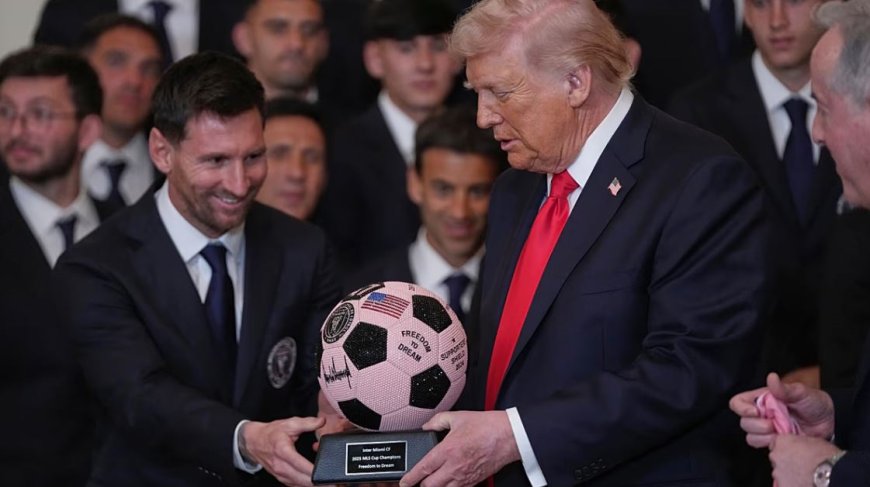 Трамп Ақ үйде Мессидің мықты футболшы екенін айтты