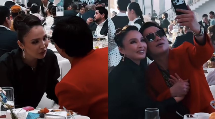 «Бір-бірін жаңа көргендей»: Тойға бірге келген Қайрат Нұртас пен Жұлдыз Әбдікәрімова көпшілікті қуантты(ВИДЕО)