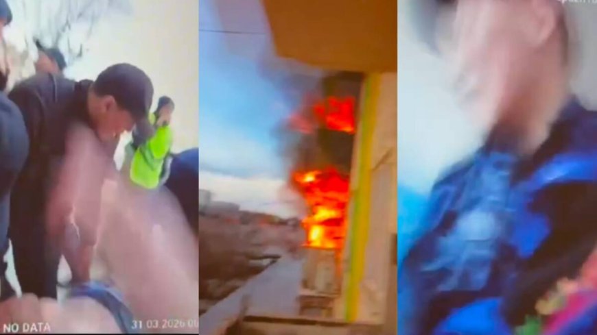 Жезқазғанда полицейлер өрт кезінде тұрғынды құтқарып қалды