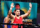 Президент Азия чемпионатында топ жарған боксшыларды құттықтады