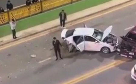 Қызылордада 4 көлік соқтығысып қалды