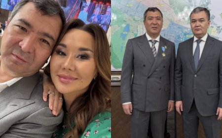 «Мақтанамын»: Динара Сәтжанның күйеуі «Құрмет» орденімен марапатталды