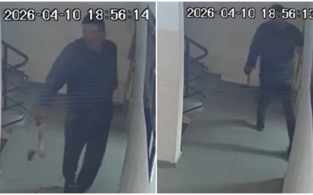 Астанада подъезде балта ұстаған мас ер адам 15 тәулікке қамалды