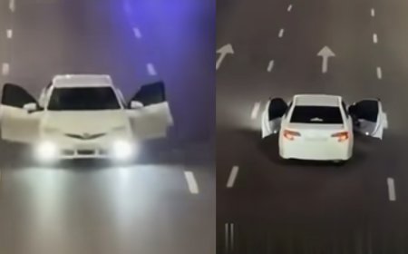 «Көліктің есіктерін ашып жүрген»: Әл-Фараби көшесінде өрескел тәртіп бұзған жүргізуші көзге түсті