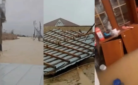 Маңғыстау облысында үйлерді су басты