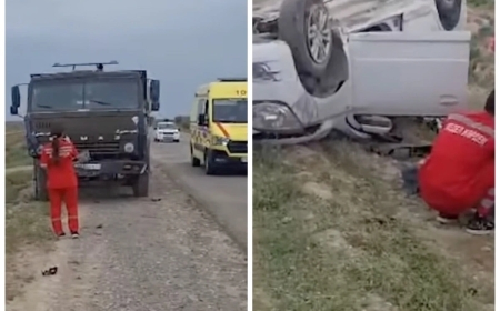 Түркістан облысында жол апатынан үш оқушы  қайтыс болды