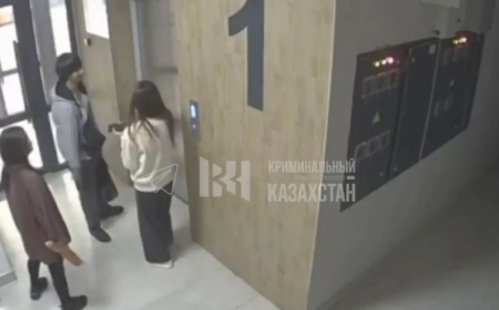 Алматыда ер адам подъезде екі қыз балаға шабуыл жасады