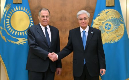 Президент Сергей Лавровты қабылдады