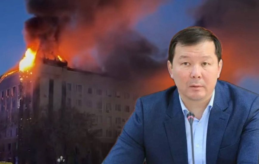 Ақтөбе әкімдігі отқа оранды (ВИДЕО)