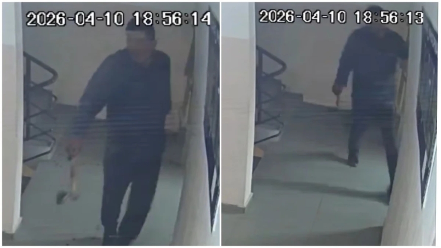 Астанада подъезде балта ұстаған мас ер адам 15 тәулікке қамалды