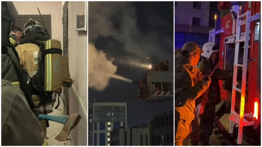 «Аула жабық болған»: Астанада болған өрт жайында ТМЖ мәлімдеме жасады