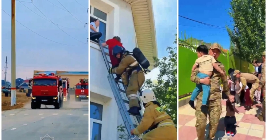 Қызылордада балабақша ғимаратынан өрт шықты