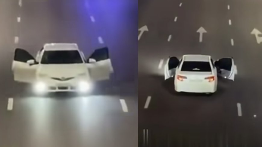 «Көліктің есіктерін ашып жүрген»: Әл-Фараби көшесінде өрескел тәртіп бұзған жүргізуші көзге түсті