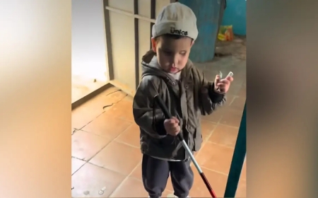«Далаға тастап кетпейсің ғой?»: үш жасар зағип баланың видеосы шетелдіктерді жылатты