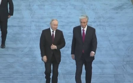 Астанаға Путин келді (ФОТО)