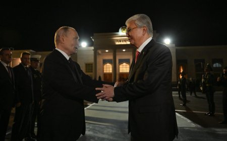 Тоқаев Путинді Астана әуежайынан шығарып салды