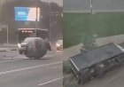 «Жүк көлігін аударып тастады»: Ақтөбеде болған екпінді дауыл елдің зәресін алды
