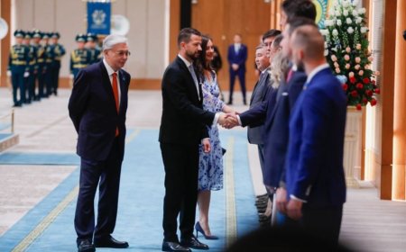 Тоқаев Черногория Президентін қарсы алды
