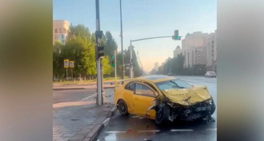 Астанада жол апатынан төрт адам зардап шекті