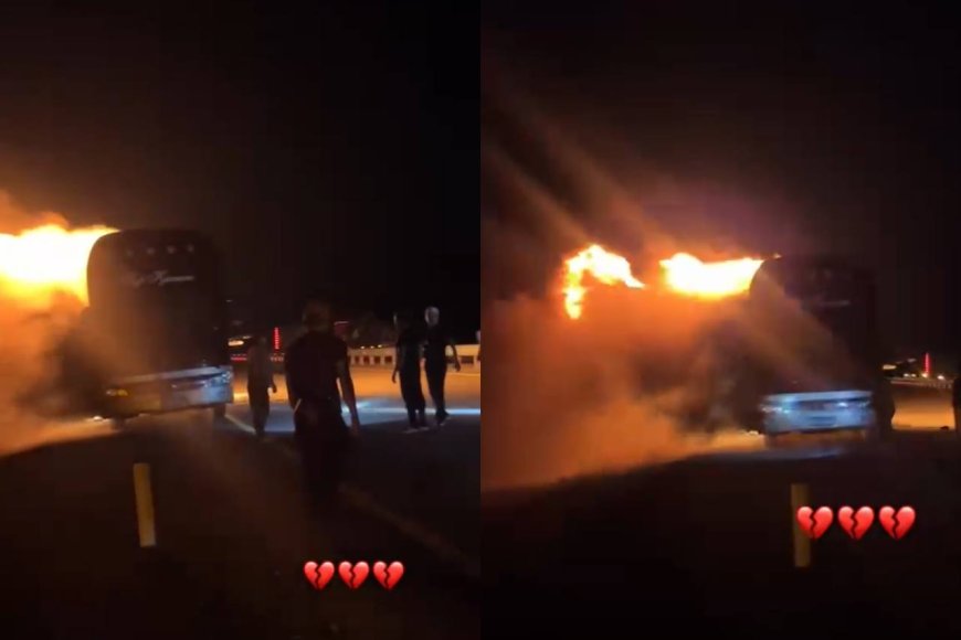 «4 жасар бала жанып кеткен»: Балқаш маңында автобус өртенгені туралы хабар тарады (ВИДЕО)