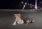 Семейде көпірдегі қауіпті жолға жатып суретке түскен  әйел айыппұл арқалады