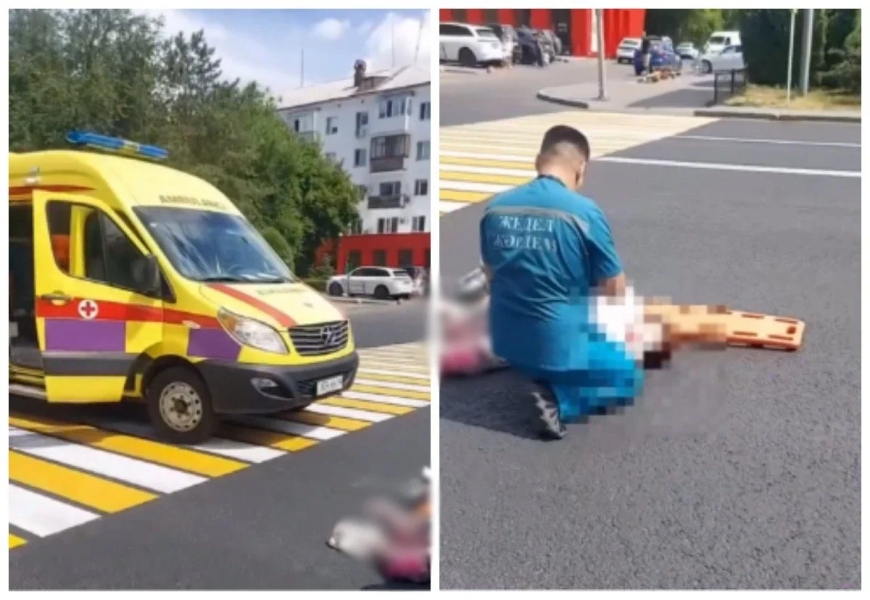 Павлодарда жедел жәрдем көлігі жаяу жүргіншіні қағып кетті