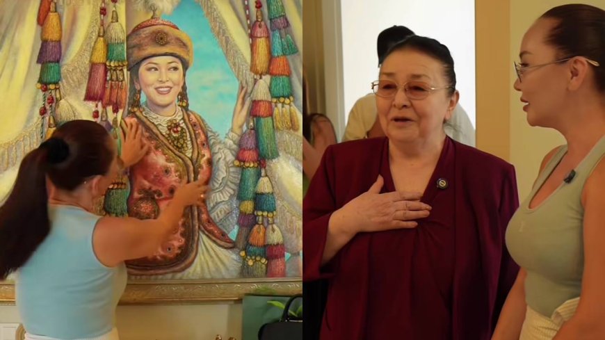 «Сөзбен жеткізе алмаймын»: Меруерт Өтекешова продюсер Баян сыйлаған пәтердің кілтін алды