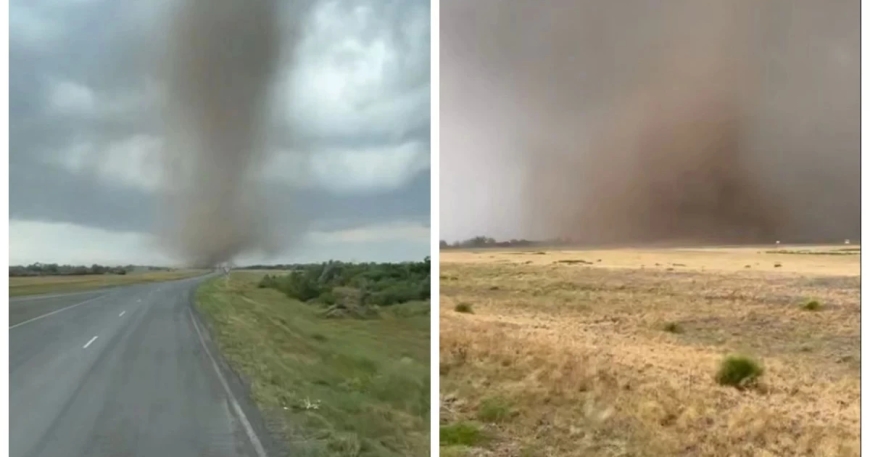 Павлодар облысында  құйынды жел тұрып, үйлердің шатырын қиратып кетті