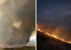 Қарағанды облысындағы алапат өртті тәулік бойы сөндіріп жатыр (ВИДЕО)