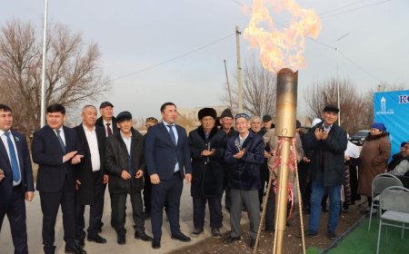 Түркістан: Ордабасыдағы Жусансай ауылы көгілдір отынға қол жеткізді