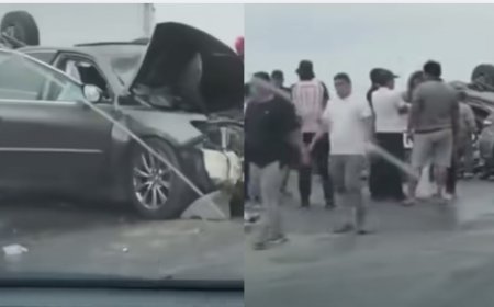Ақтауда үш көлік соқтығысып, бір адам қаза тапты