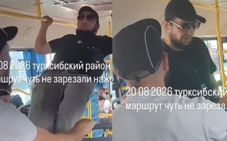 Алматыда автобустағы жанжал төбелеске ұласып, жолаушы пышақ шығарған