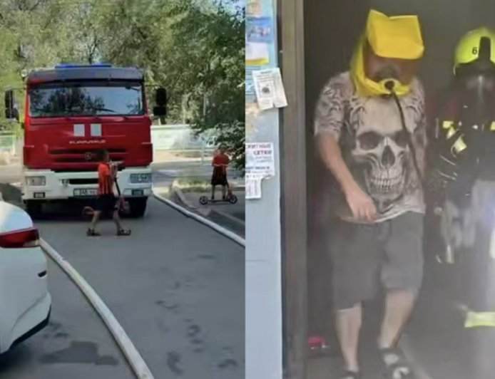 Алматыда пәтерден өрт шықты