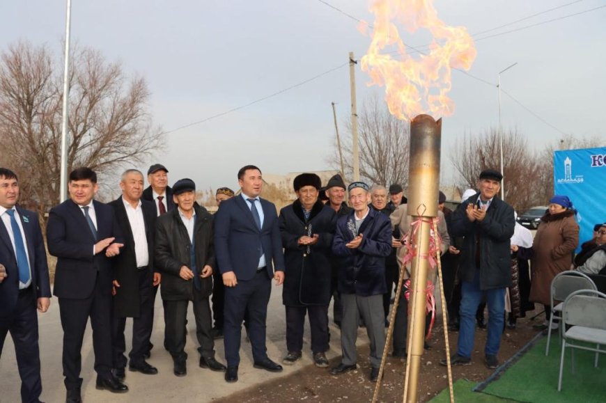 Түркістан: Ордабасыдағы Жусансай ауылы көгілдір отынға қол жеткізді