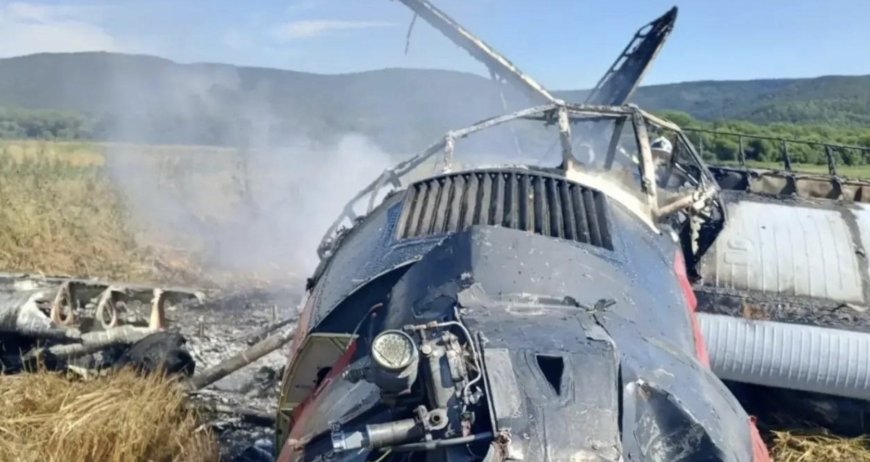 Бортта 7 адам болған: Ресейде Ан-3 ұшағы өртеніп кетті