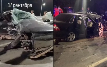 Павлодарда төрт көлік соқтығысып, бір адам қаза тапты