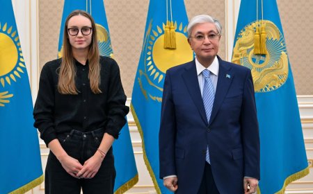 Президент  Елена Рыбакинамен кездесті