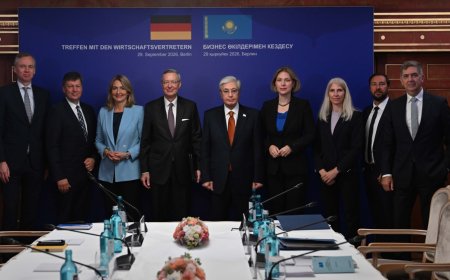 Тоқаев Германияда  бірқатар  жетекшілерімен кездесті