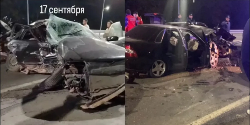 Павлодарда төрт көлік соқтығысып, бір адам қаза тапты