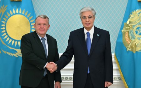 Президент  Данияның Сыртқы істер министрін қабылдады