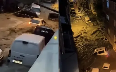 Ыстамбұлды жаңбыр суы басып, жасөспірім қаза тапты