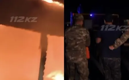 Талдықорғанда наубайхана өртеніп, жұмысшы зардап шекті