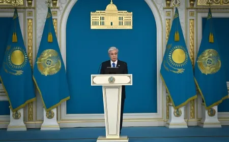 Тоқаев телекөпір режимінде Ақтоғай мыс балқыту зауытының құрылысын бастау рәсіміне қатысты